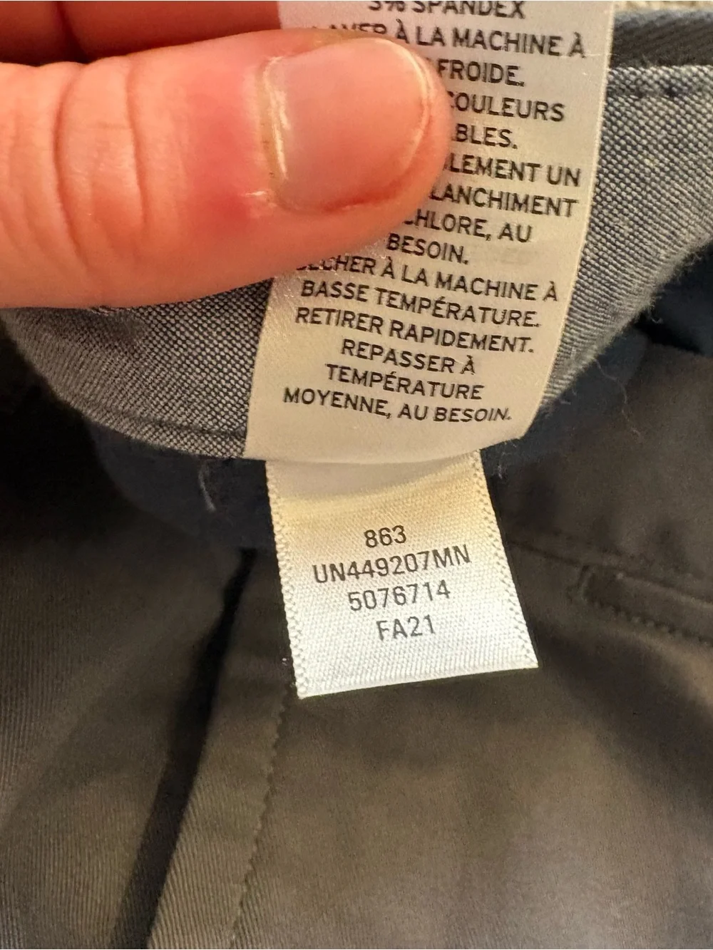 14th & Union Slim Fit Tailored Dress Pants In Grey Size Men’s 30W x 32L NWT